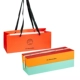 [双层皮扣6粒月饼盒（橙+蓝）]