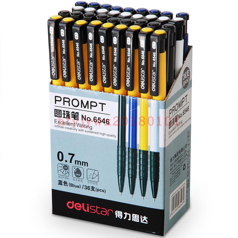 36 Loaded Right-hand 6546 Ball Pen Original Beads Pen Blue Oil Pen Press Ball-point Pen 6546S in oil pen water-based pen