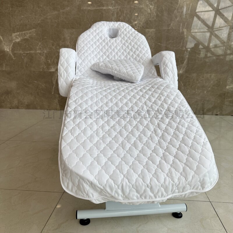 товар из китая 美容床纯白色床罩兔毛面料5件套含扶手套凳子套 OTHER