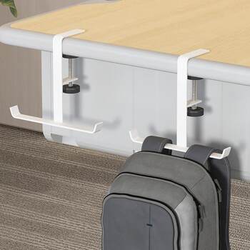 Under the desk, schoolbag storage rack, hanger, hook, tableside, table bottom storage artifact, office workstation, good items, desktop table