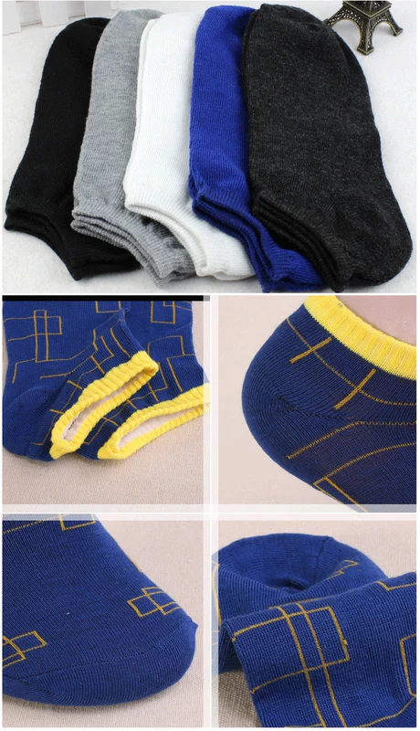 Quần sọc bảy ngày cotton nam retro ống mùa thu và mùa đông mẫu thời trang xu hướng sinh viên khử mùi thoáng khí thấm mồ hôi - Vớ thể thao