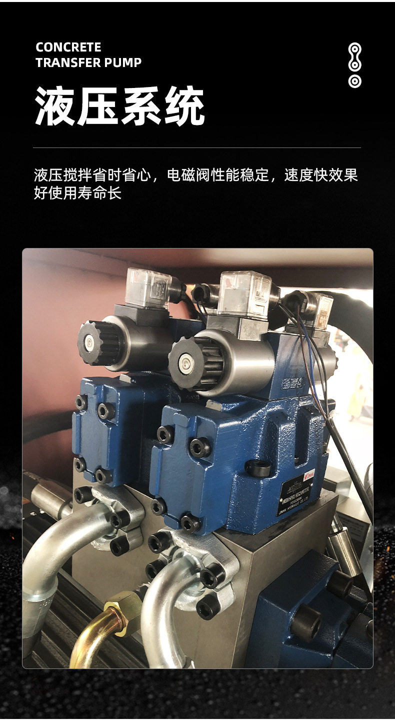 Бетононасос 混凝土输送泵大颗粒斜式细石卧式砂浆泵工程建筑液压二次构造柱泵 In the extension