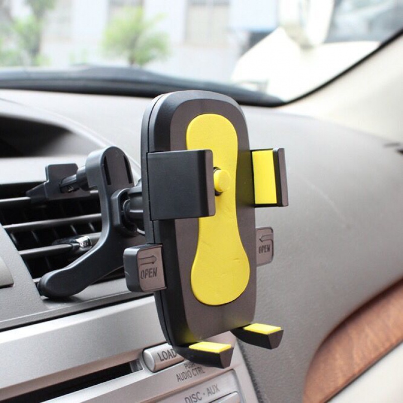 (metal buckle) on-board mobile phone holder air outlet car mobile phone holder suction cup navigation universal