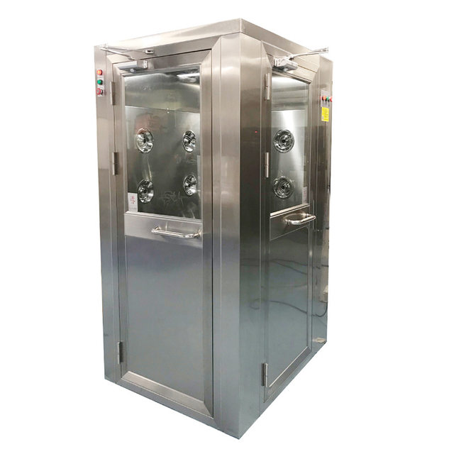 Guangzhou Kunling Wind Shower Room Single Person Single Blow Dust-Free Workshop Air Shower Room Stainless Steel Air Shower Room Source Manufacturer