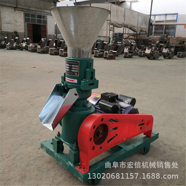Retail pellet feed machine Fully automatic corn soybean meal pelletizer Dry material processing roller extrusion pelletizer