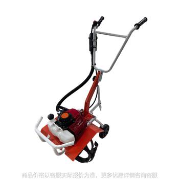 Hand-pushed micro-tiller small-scale loosening soil and ditches rotating gasoline multi-functional agricultural orchard weeding and plowing fields magic tool