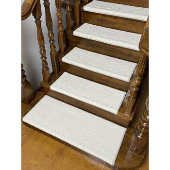 Stair step mat glue-free self-adhesive household solid wood step non-slip carpet waterproof and anti-fouling step-type special floor mat