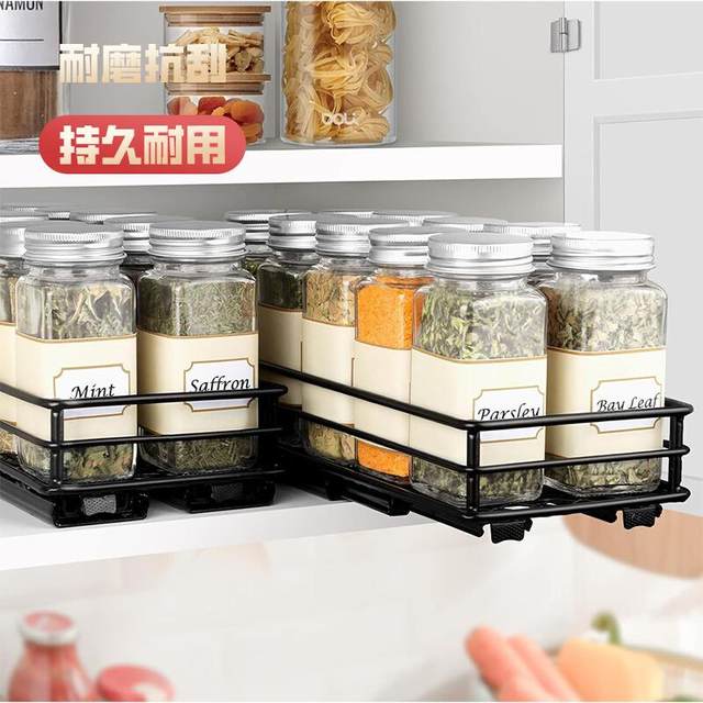 Kitchen seasoning storage rack room cabinet narrow cabinet drawer type extremely narrow small size cabinet pull-out storage rack storage