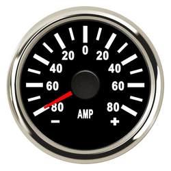 52mm AMMETER AMPERE 전압계 밸러스트 자동차로 수정 된 50A80A 일반 미터 12v24V 빛