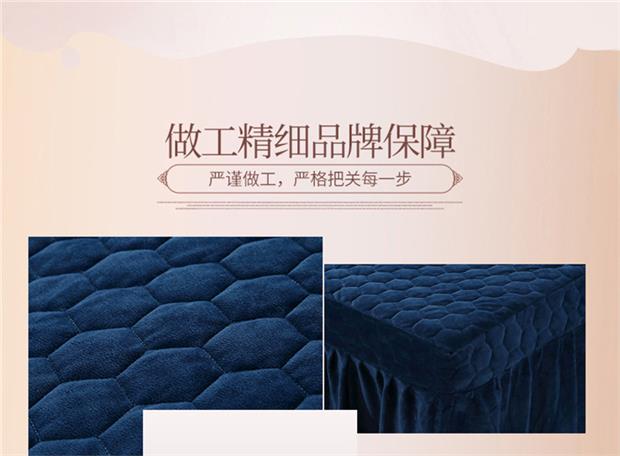 Thẩm mỹ viện trải giường bốn mảnh mùa đông Mùa đông dày san hô lông cừu bốn mảnh dày mùa đông phương pháp ấm áp hai mặt - Trang bị tấm ga trải giường spa giá rẻ