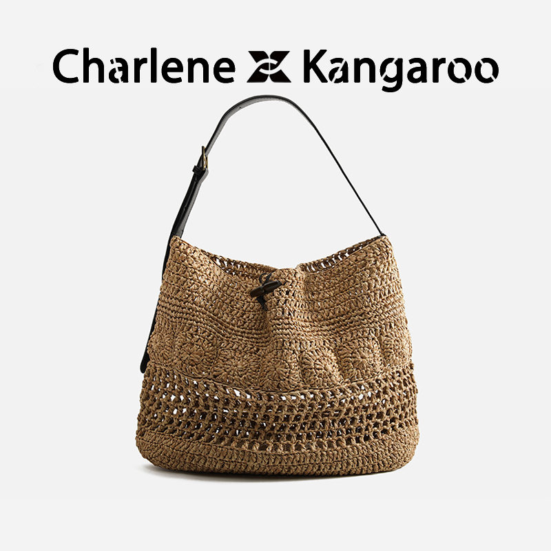 【Xiangnai'Er】Original Large-Capacity Crochet Tote Bag for Women, Vacation Style Beach Bag, High-End Underarm Bag 【Xiangnai'Er】Original Large-Capacity Crochet Tote Bag for Women, Vacation Style Beach Bag, High-End Underarm Bag
