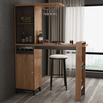 Nordic wall bar entrance cabinet simple modern living room kitchen table and chair household bar partition high table