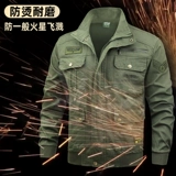 Камуфляжный хлопковый эластичный осенний износостойкий комбинезон, увеличенная толщина, защита от ожогов