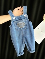 New products Balabara Boys baby Cowboys back with pants Spring and autumn holidays Baby 3 Girls 1-year-old Ocean Spring Clothing Break