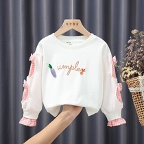 New pint Barabara girls autumn new childrens dress female baby foreign weather clothing spring and autumn with long sleeves hooded sweatshirt small