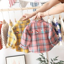 New products Balabala boy girl long sleeve shirt 2022 spring and autumn childrens baby jacket plaid shirt