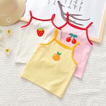 New products Balabala 2020 female baby Summer small harnesses foreign air outwear jacket cotton comfort orange strawberry Han