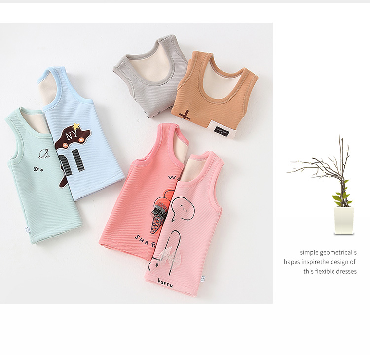 Áo ấm trẻ em cotton cho bé mùa thu đông mặc cộng với áo nhung bé trai dày vest vai bé gái chạm đáy quần áo trẻ em xuất khẩu