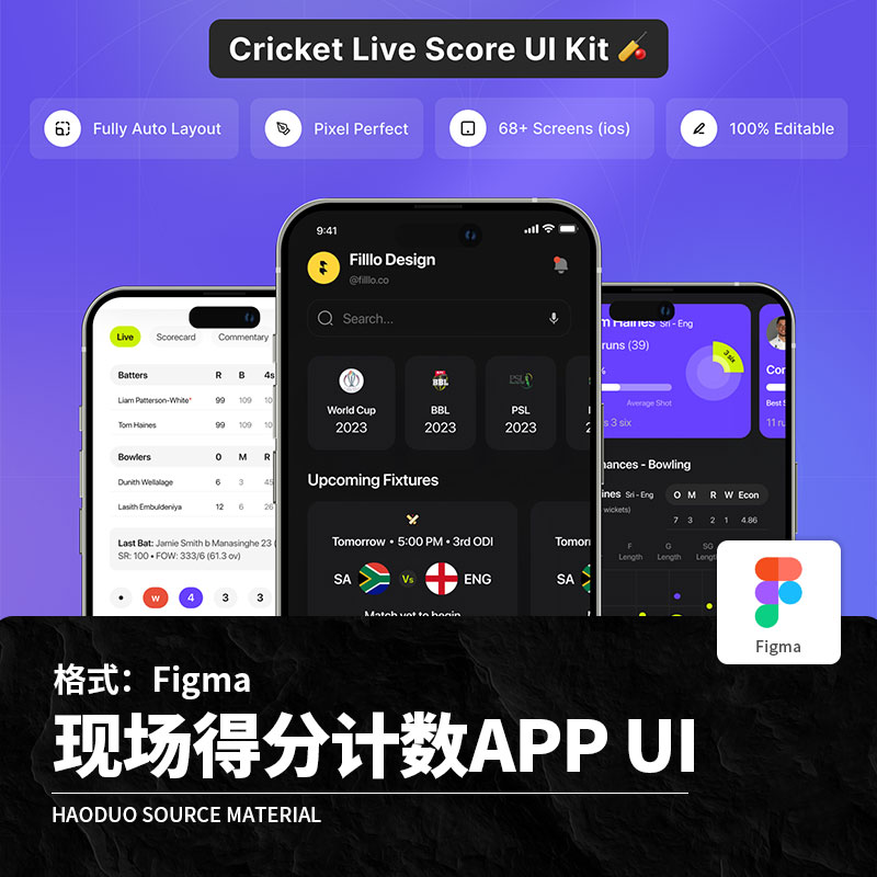 34页双色整套比赛现场得分计数APP程序UI界面Figma模板设计素材-淘宝Taobao | 天猫Tmall