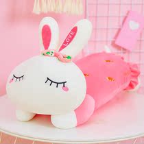 Japanese children cute sleeping with pillows strip pillows paparazzi wool suede toy dolls hugging bear big numbers