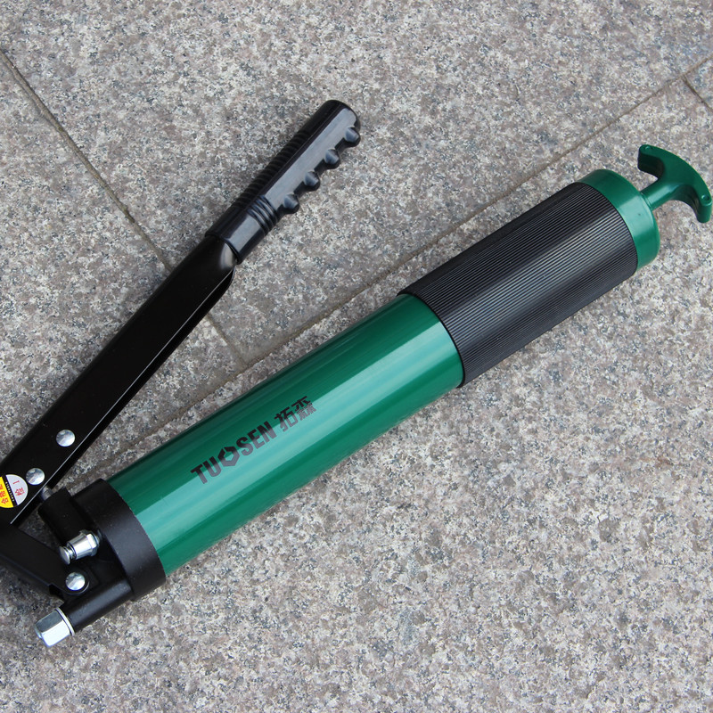 Press-type yellow oil gun 600CC single lever double lever yellow oil gun cream lubricator professional repair tool