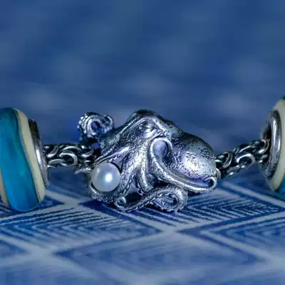 Spirit beads SP Germany 925 silver 21-7 marine Deep Sea Pearl octopus silver bead pan