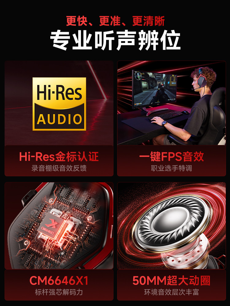 Siberia K03 Wired Over-Ear Gaming Headset for Computers, Desktops, and Laptops with Microphone