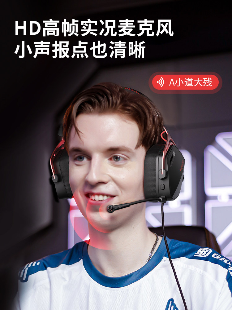 Siberia K03S Wireless Over-Ear Gaming Headset for Desktop Computers, Bluetooth E-Sports Dedicated Headset, Smart Display Version