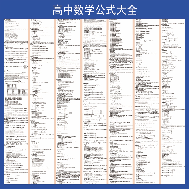 High School Mathematics Formulas Encyclopedia High School Physics and Chemistry Knowledge Encyclopedia Science Preparation College Entrance Examination Poster Stickers High School Mathematics Formulas Encyclopedia High School Physics and Chemistry Knowledge Encyclopedia Science Preparation College Entrance Examination Poster Stickers