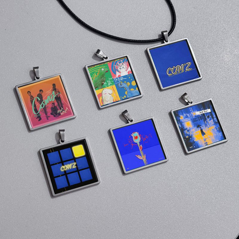 Comz Band Album Cover Necklace Creative Commemorative Collection Gift Rock and Roll