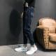 2024 Spring and Autumn Stretch Jeans Men's Slim Fit Pants Men's Korean Style Trendy Loose Pants Youth Versatile