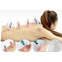 New 12Cups Chinese Medical Vacuum Cupping Suction Therapy