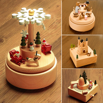 Music box music box wooden boys and girls birthday boutique creative carousel childrens Valentines Day gift girlfriends