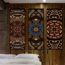 Bed and breakfast decoration Ethnic style tapestry decoration hanging cloth fabric tapestry decoration Bedroom living room wall bedside hanging painting
