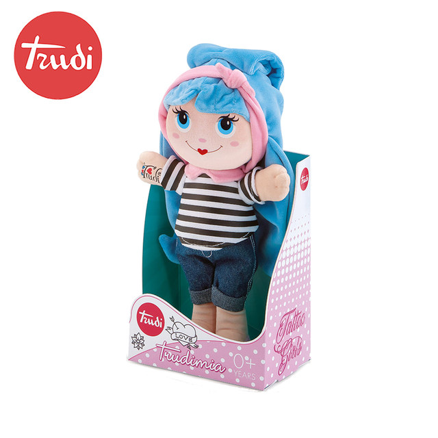 Italian trudi cool rag doll ຊຸດ plush ຂອງຫຼິ້ນເດັກຍິງຂອງຫຼິ້ນເດັກນ້ອຍຂອງຂວັນວັນເດືອນປີເກີດການຂົນສົ່ງຟຣີ