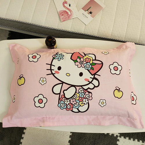 Мультяшная хлопковая детская летняя наволочка для детского сада