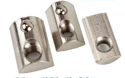 Industrial Aluminum Milking material UEFA Elastic Bead Nut Block 20 30 40 Series Marbles Nut Block Accessories Elastic