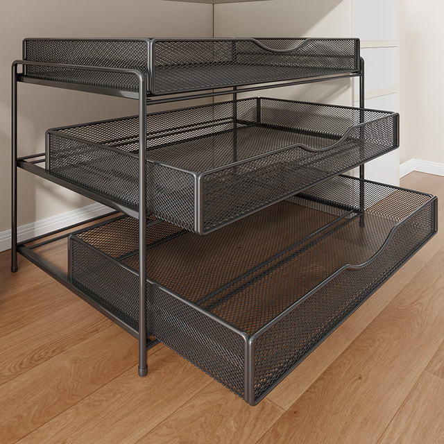 Under-table storage rack floor-standing document storage rack