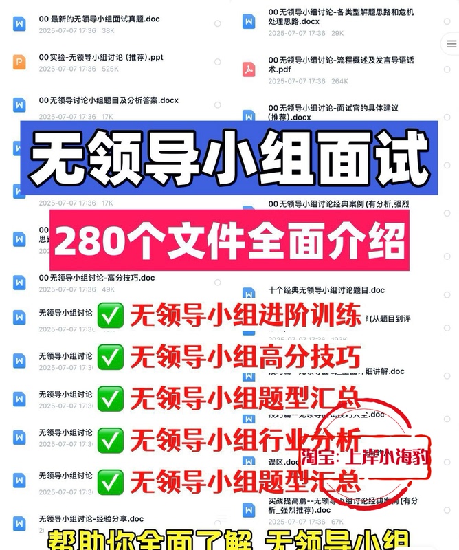 Leaderless Group Discussion Interview Question Bank Preparation Materials, Comprehensive Case Analysis Techniques, Process and Real Questions, Communication Skills, Experience, Question Types Training, Spring and Autumn Recruitment, Public Examination, Electronic Version