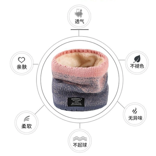 Трендовый универсальный трикотажный шарф, демисезонная маска, утепленный дорожный удерживающий тепло мужской шарф-платок