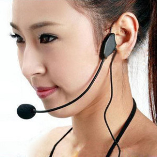Loa ong nhỏ micrô micrô hướng dẫn gắn đầu giáo viên giảng dạy giáo viên đặc biệt tai nghe có dây phổ micro hát karaoke