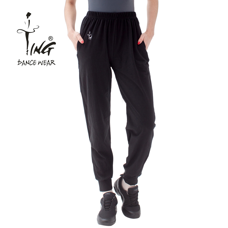 Chen Ting dance practice long pants adult cotton loose stretch closing pants autumn and winter dance pants threaded corset pants