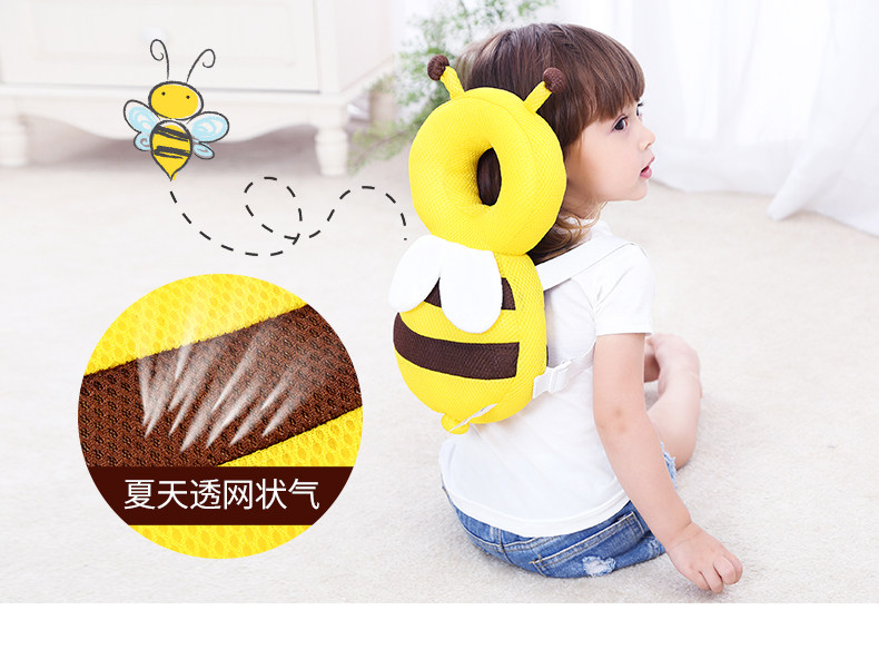 My Baby's Safe Head Protector: Breathable Anti-Fall Cushion for Toddlers - Detail image 4