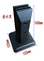 Stair accessories column handrail fence stainless steel 304 glass clip cost-effective popular travel matte black
