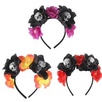 Halloween Party Skeleton Hair Hoop Bar KTV Mall Activity Funny Head Hoop Halloween Headband