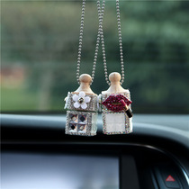 Car pendant perfume bottle subnet red interior decoration car car creative pendant empty bottle hanging aromatherapy