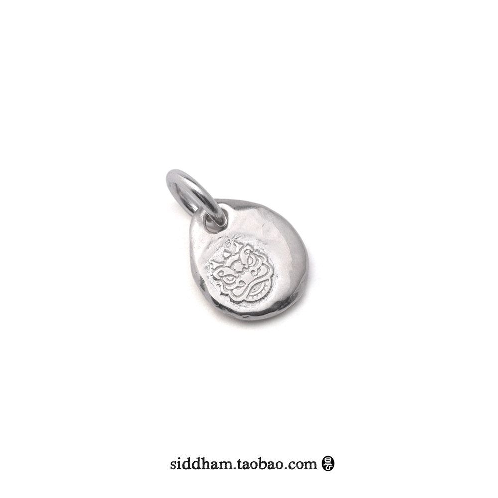 Sikun~Wake Lion 925 Silver Pending Little Silver Cake Linked Pending Side Hanging Card High End Play Accessories