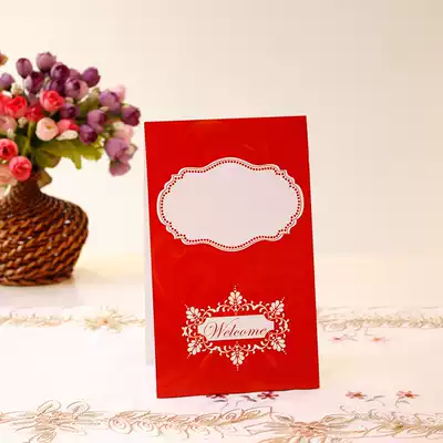 Wedding wedding original European romantic pattern Golden creative table card seat card table card number card table card card wedding customization