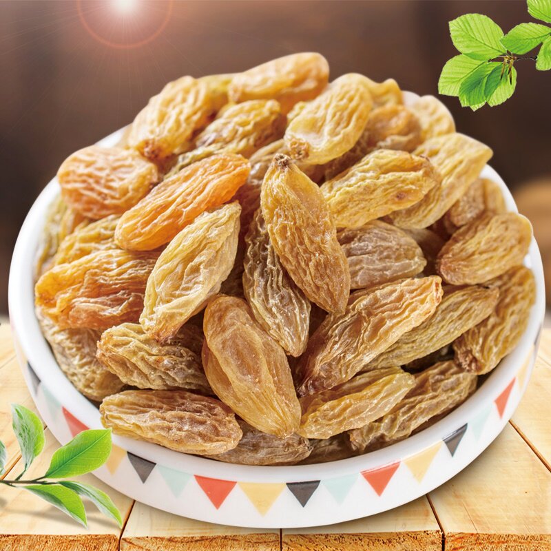 Xinjiang special production white grapes dry 500g bagged tiko dry 1 catty of dried fruit dried candied fruit whole box 5 kilos