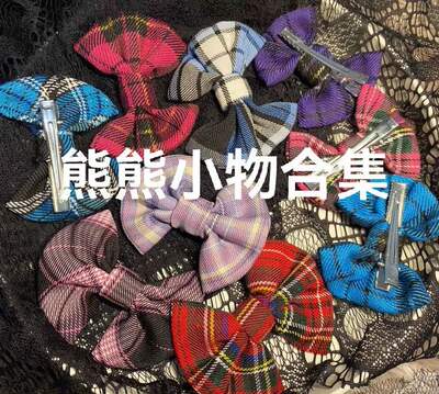 (Original by Little Bear) Y2K Millennium Spice Harajuku Punk Dark Gothic Abi Bow Tie Accessories Leg Ring Collection